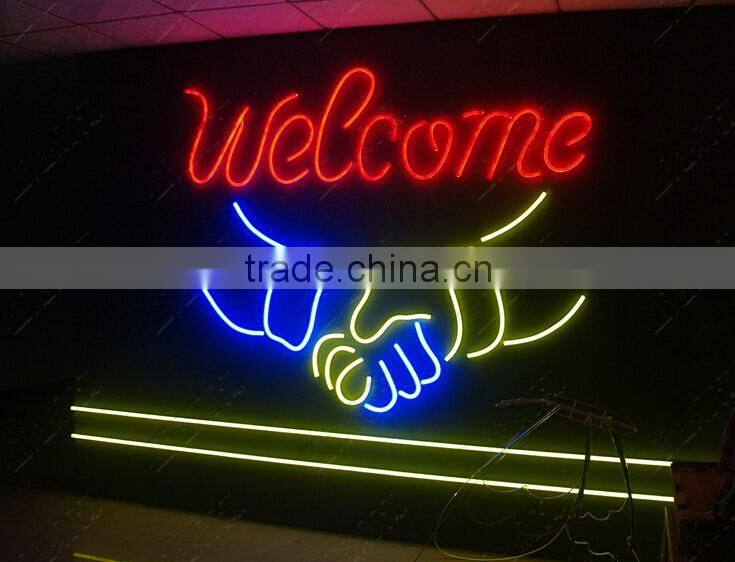 Warm white color 24V AC / 120V AC 2.88 w/m LED neon flex light to shape letters, signs