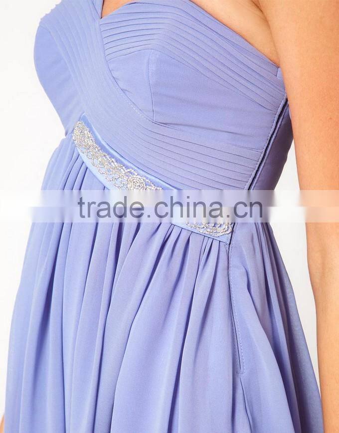 One Shoulder Beaded Sexy Quinceanera Mermaid Prom Dress Design