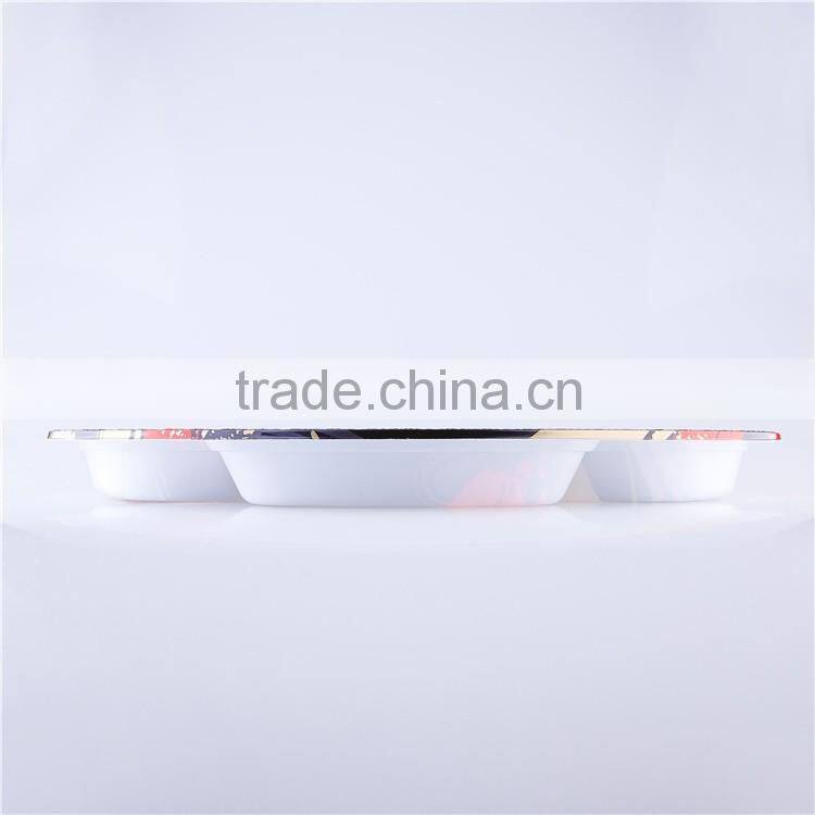 KW1-2101FB High Quality Disposable Rounded Square Take Out Platter for take away