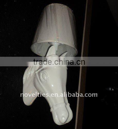 Horse head wall lights bracket lamp for hotel
