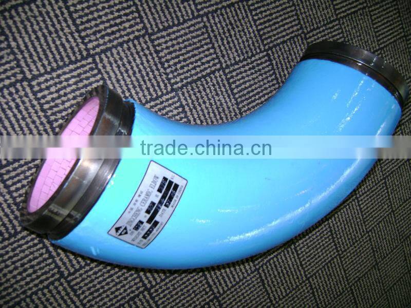 Putzmeister truck wear&impact resistant DN125 R275 90 deg concrete pump elbow