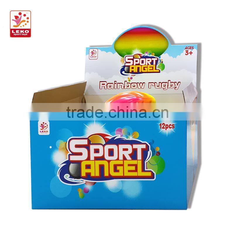 LEKO Sports PU stress rugby ball for super bowl gift