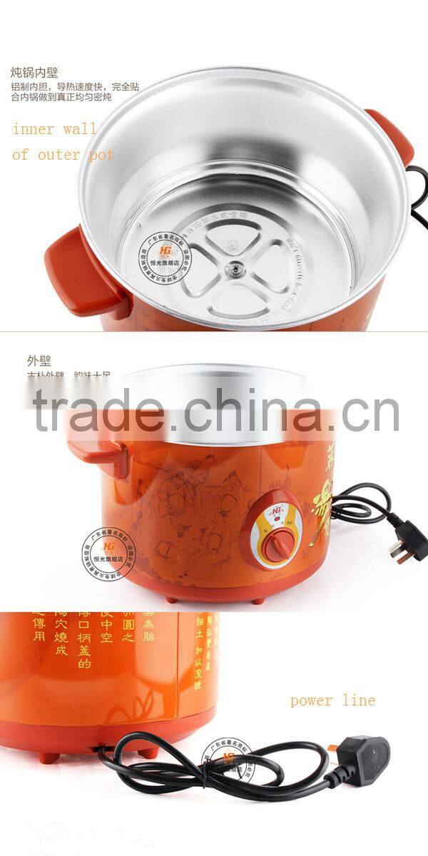 high quality purple clay electric slow cooker
