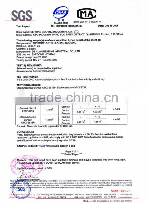 LDK WP-F212 BLACK+OC thermoplastic bearing housing with end covers