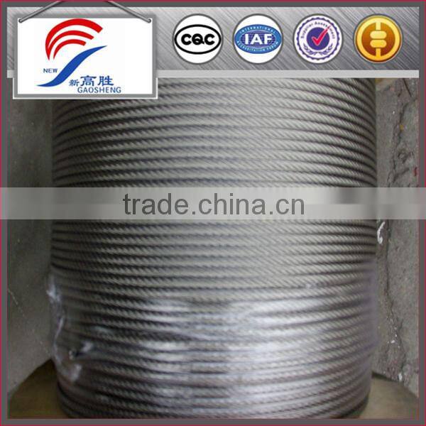ungalvanized steel wire cable 6*19s fc