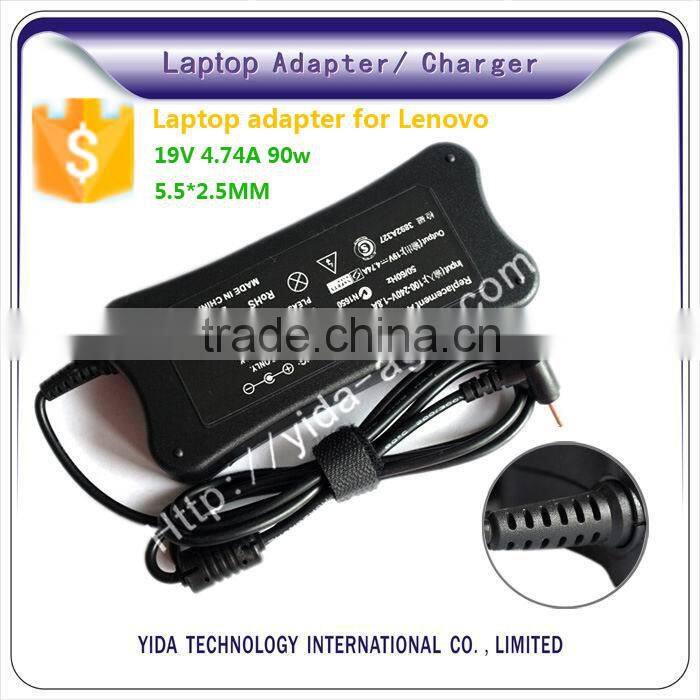 for lenovo Replacement Adapter 19V 4.74A 90w bone shape