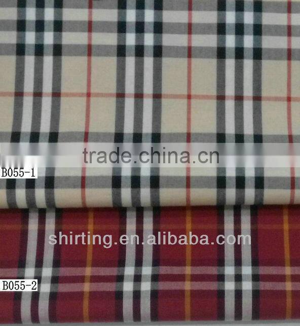 100% cotton yarn dyed check fabric for Men's shirts,ladies' shirting,kids' clothing 40x40 120x80