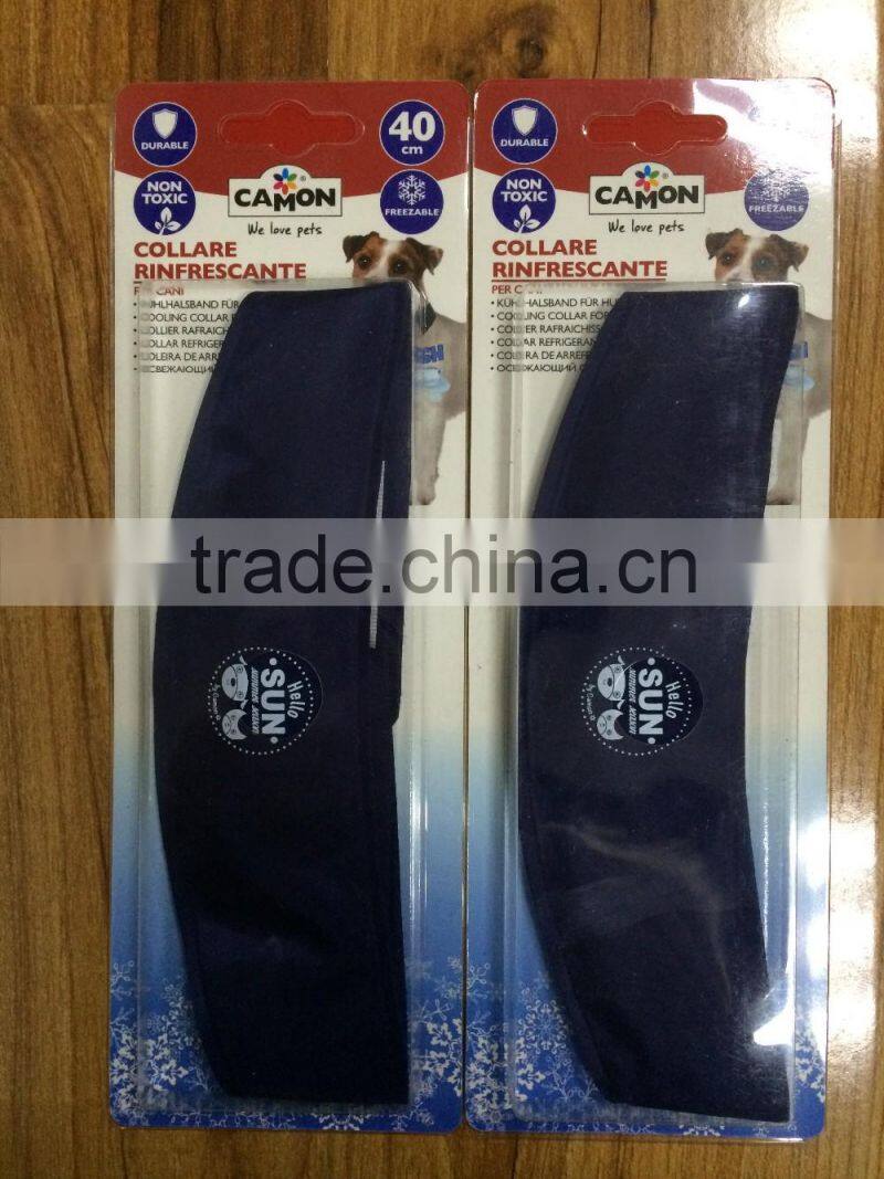 S/M/L size pet dog gel cooler collar