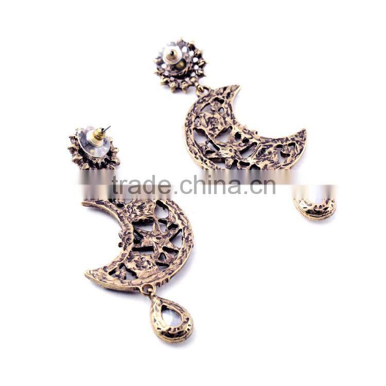 sun and moon earring, moon and star earrings, ladies earrings designs pictures