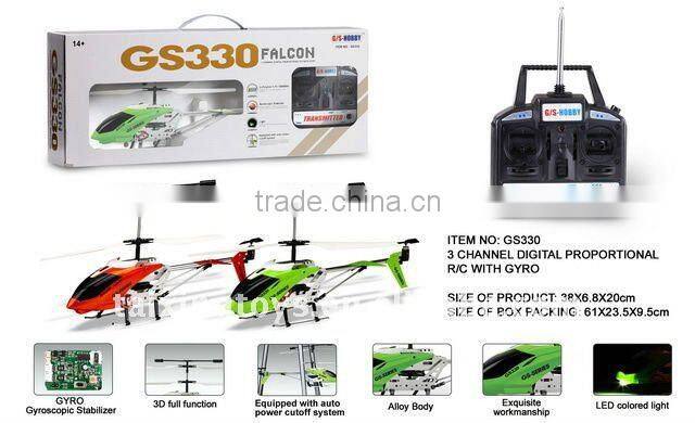 Mini 3CH Infrared Metal RC Helicopter with GYRO