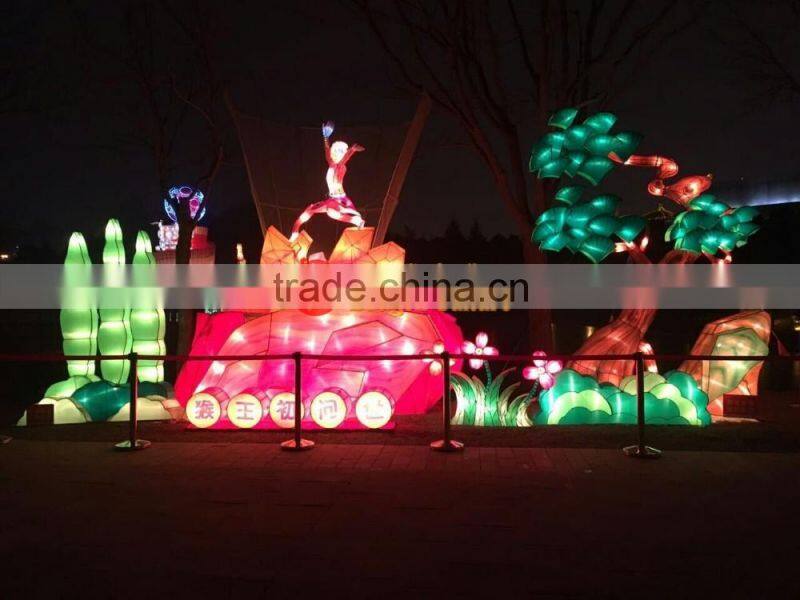 colorful festival lanterns of cartoon charactors