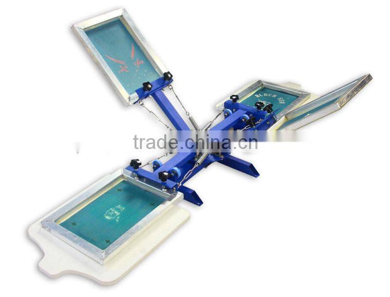 Guangzhou 4 Color 2 Station screen printer for wooden board