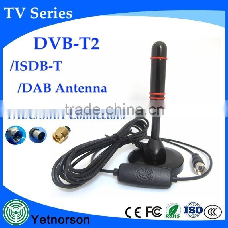 35dBi high gain uhf tv antenna magnetic base active uhf tv antenna for tv box