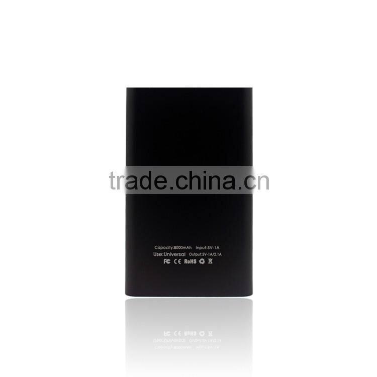 high level 8000mah portable mobile power bank