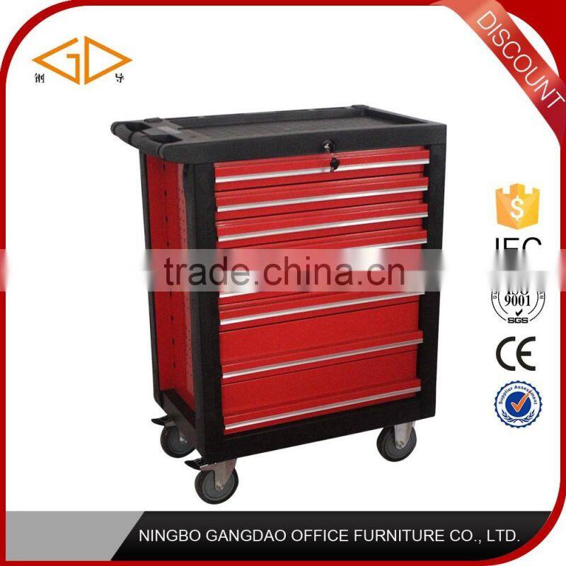 steel tool cabinet car repair tool trolley with drawers