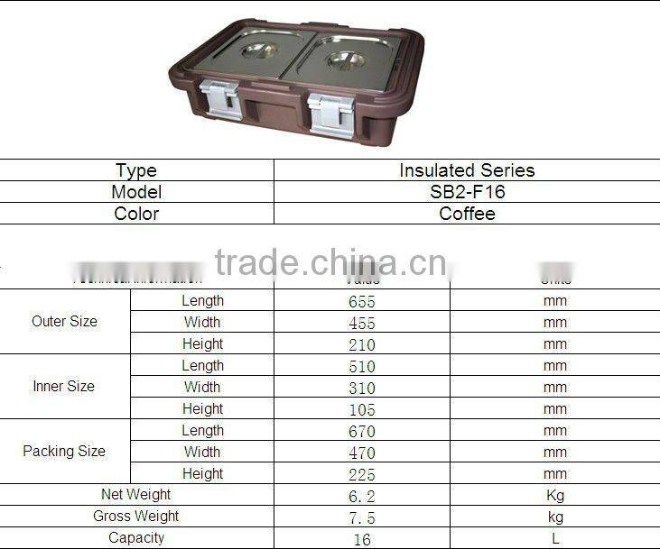 Top loading SB2-F32 WITH S/S GN 1/1- 20CM deep pan