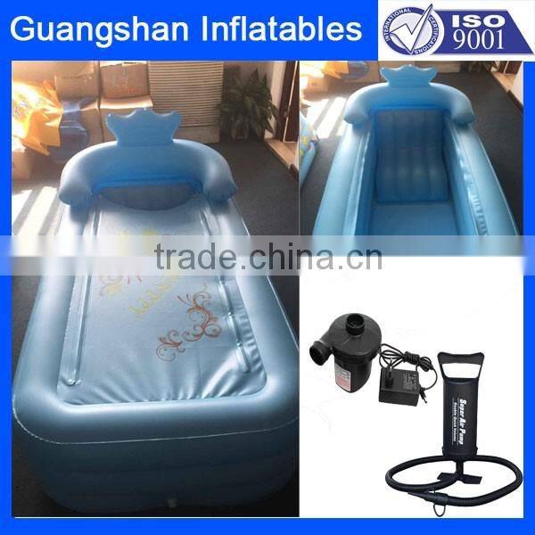 inflatable adult bath pool with back rest