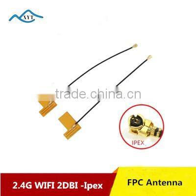 Factory Price 2dbi 24002500mhz wifi 2.4g internal brass antenna