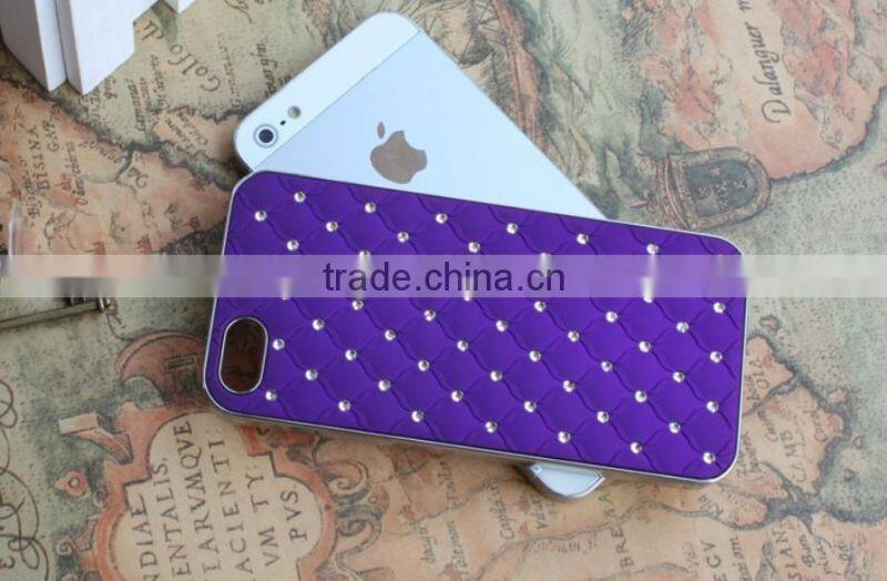 Luxury bling diamond crystal star hard case cover for iphone 5C