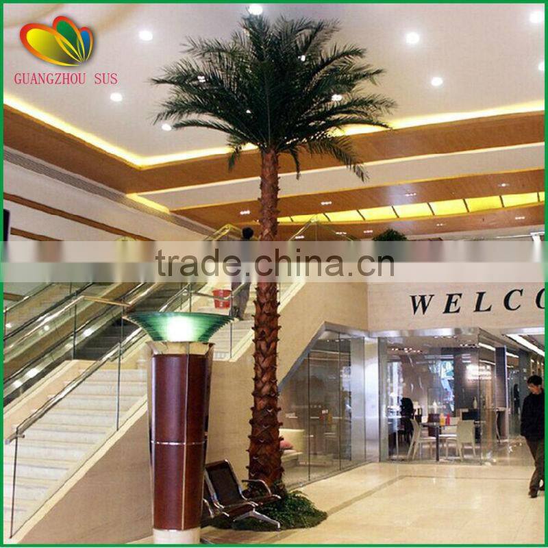 Wholesale artificial palm tree fiberglass artificial fan palm tree
