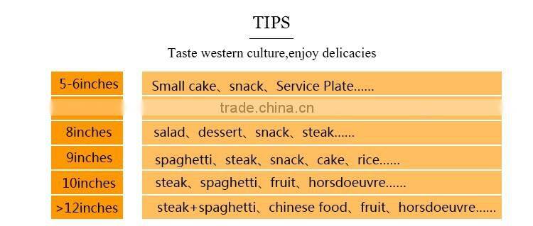 White ceramic dinner division fan shape round plate for home restaurant