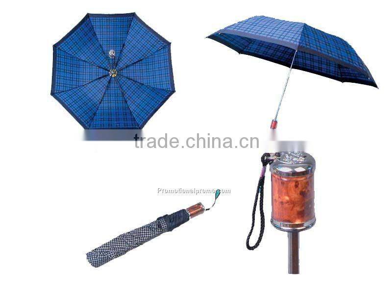 Promotional blue 2 Folding umbrella