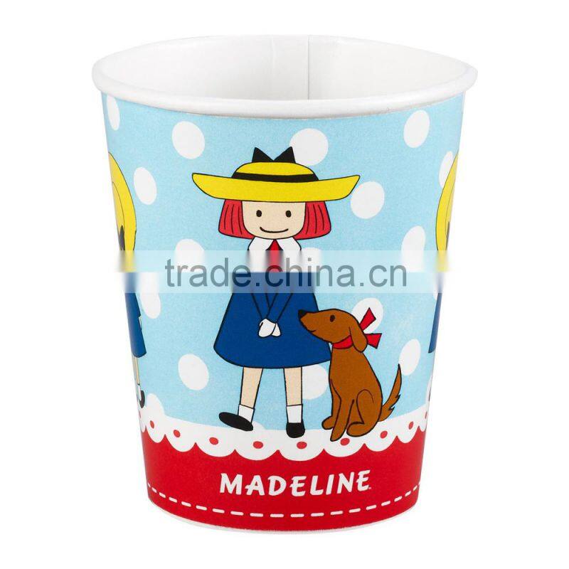 Biodegradable colorful 200ml paper cups for coffee