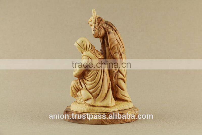 Christmas Composition Olive Wood Carved Holy Family