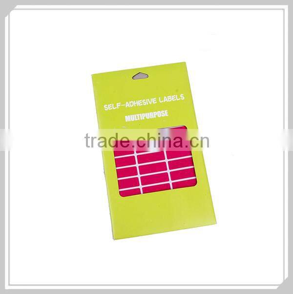 Adhesive labels for plastic bags