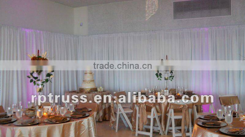 RP Aluminum stand pipe drape,telescopic pipe and drape for wedding