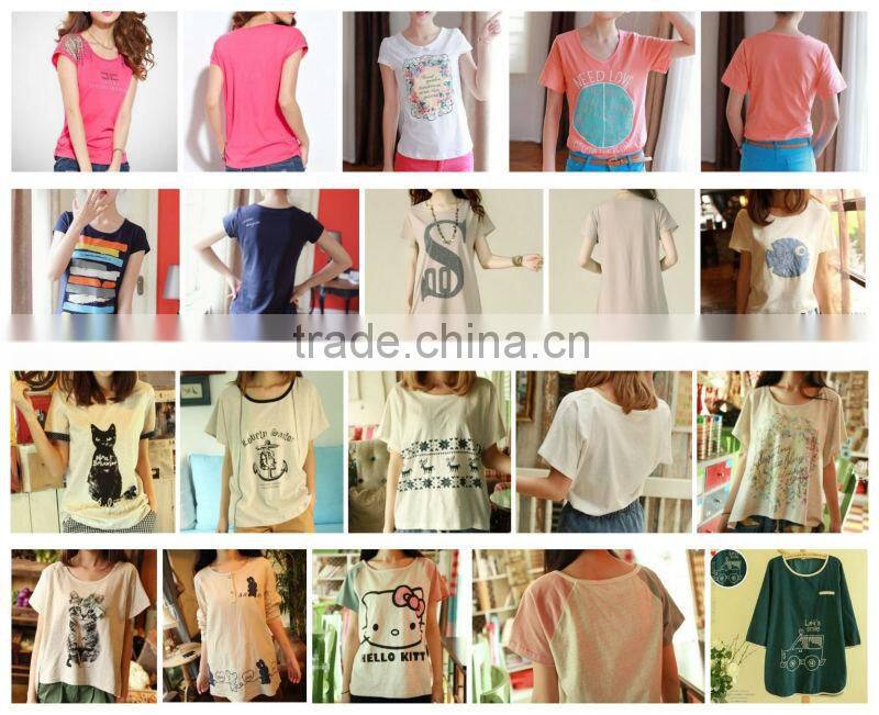 Korea British style summer clothing woman shirt t-shirts