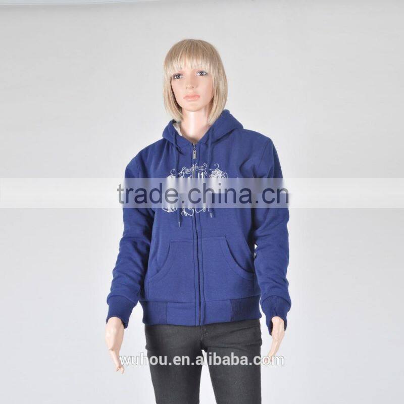 2016 Women's fitness high quality printed custom hoodies