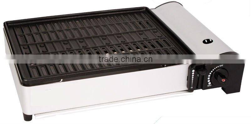 double use Protable gas BBQ grill