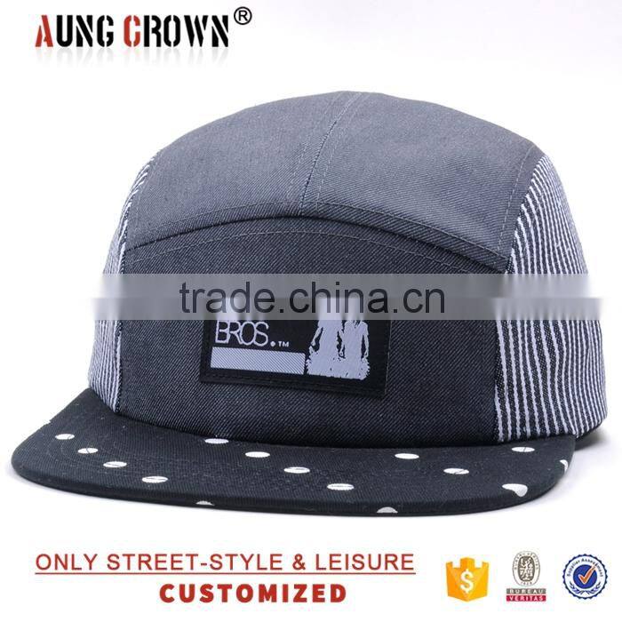 Wholesale price fashion custom 5 panel blank cap