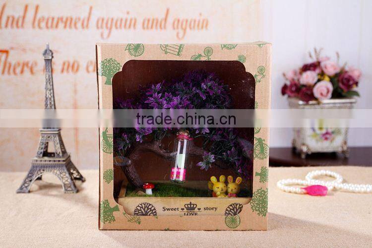 Fashion corporate gift items fairy garden decor medical gift , tin door gift