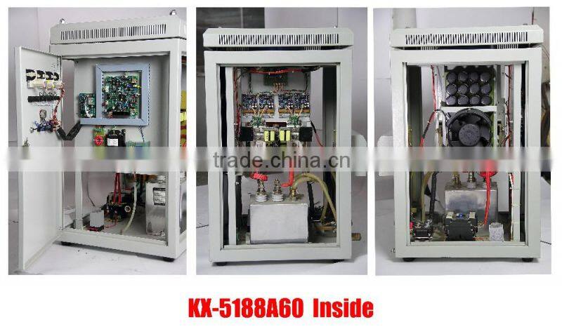 High efficiency CE certificated 60kw high frequency induction aluminum melting machine