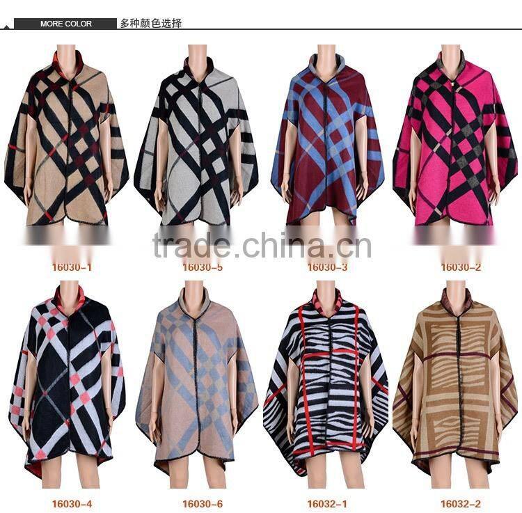 block wool cashmere poncho,women winter scarf