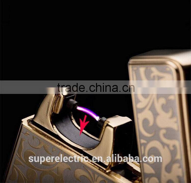 Professional design protable usb lighters high quality custom single arc cigarette lighter