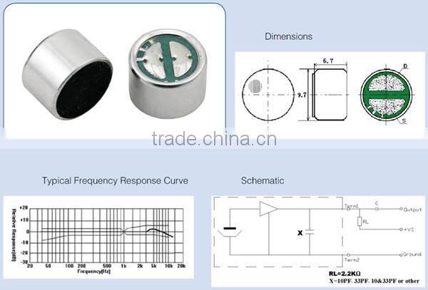 New Generation Condenser Microphone For Voice Control Toys