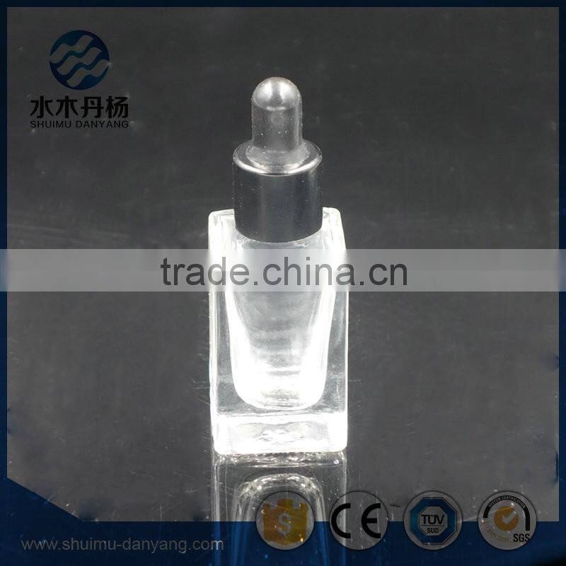 10ml rectangle empty glass essential oil bottle