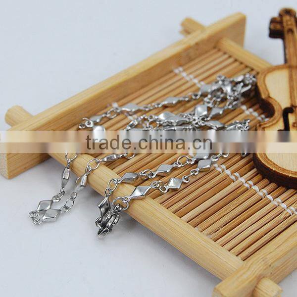 Variety color chain necklace stainless steel fake gold chains