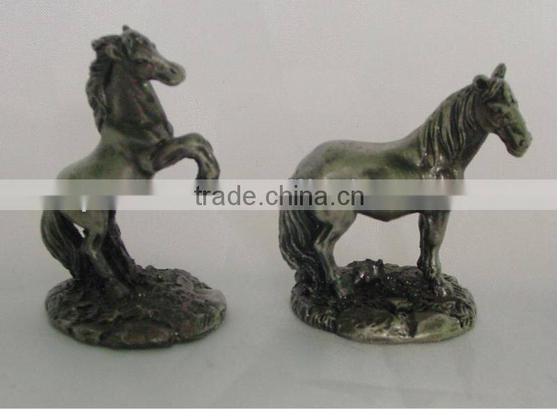 2013 metal pewter horse home decoration