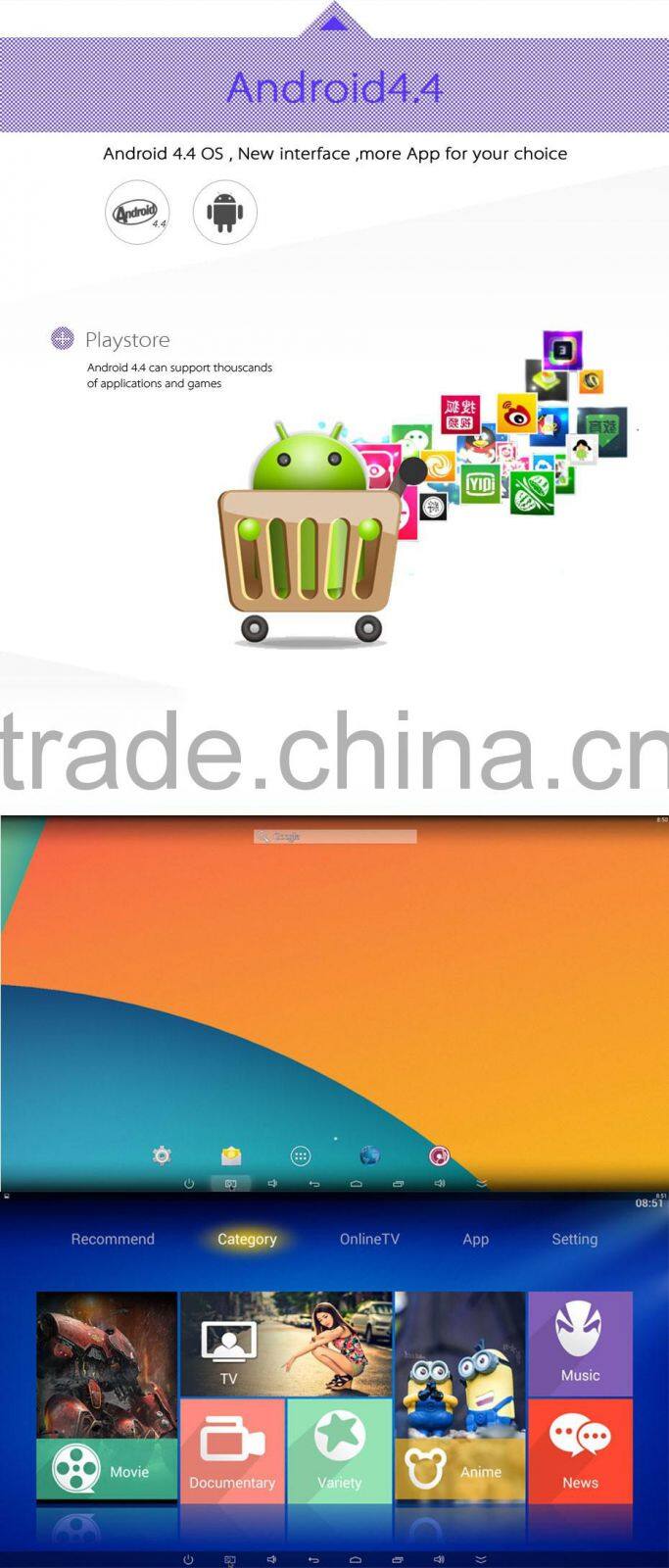 2015 Top selling tv box quad core full hd 1080p RK3188 porn video android tv box arabic channel free sex tv with Camera and MIC