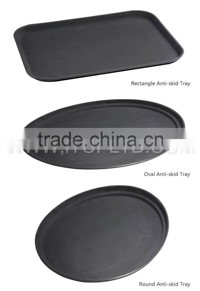 Plastic Non-slip Fast Food Tray/Round Anti-skid tray