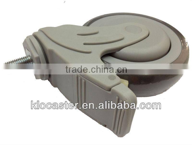 All-plastic medical swivel caster wheels 125mm