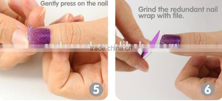 Free Sample Nail sticker Custom 3D nail sticker