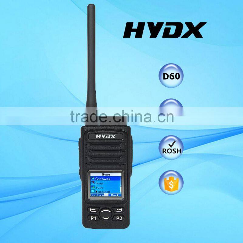 Digital UHF Radio HYDX-D60 dmr digital radio transceiver with digital radio scanners