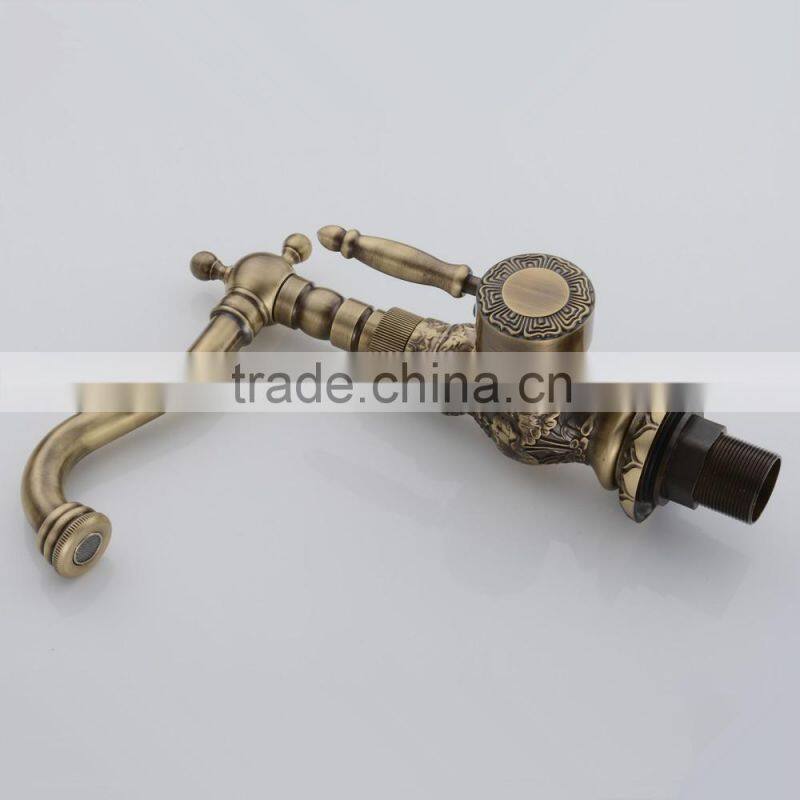 High Quality factory directly bronze color antique brass faucet