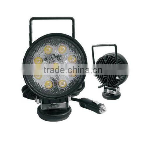 Hot Sell Highpower performance LED Work Light,for ATV SUV TRUCK JEEP Offroad Vehicle(SR-LW-27H,27W)Spot or Flood,Handle w Magnet