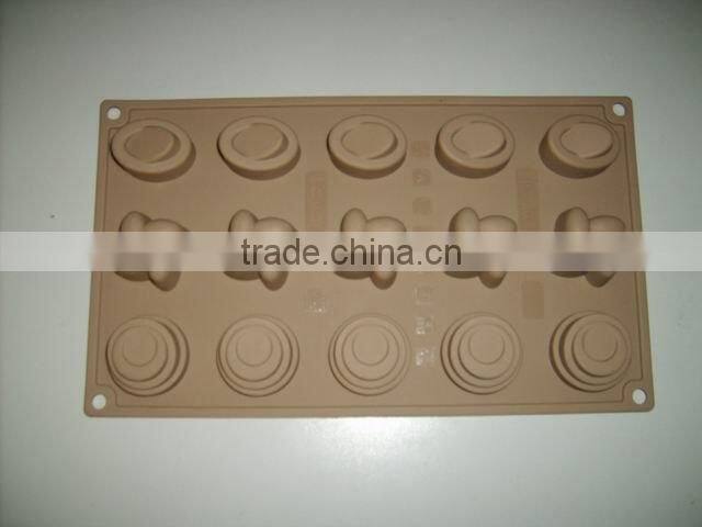 Colorfull Custom-made Funny Baby Brain Silicone Cake Mold / Large Round Bake Pan